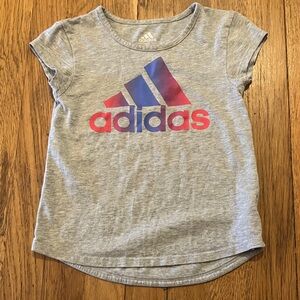 Adidas grey girls t shirt size 5